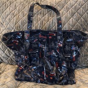 Harrods of London adorable oil cloth tote bag from London! New without tags!